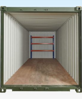 Adjustable, Heavy Duty Three Tier Racking For Rear Of Container