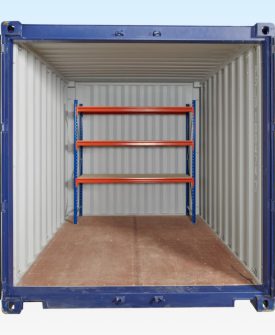 Adjustable, Heavy Duty Two Tier Racking For Rear Of Container